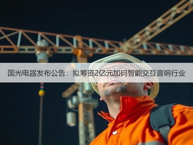 国光电器发布公告:拟筹资2亿元加码智能交互音响行业(图2) 国光电器发布公告:拟筹资2亿元加码智能交互音响行业(图2)
