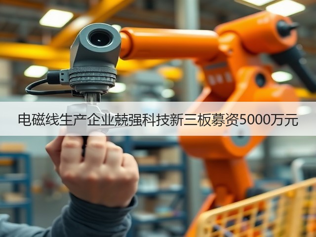 电磁线生产企业兢强科技新三板募资5000万元(图1)