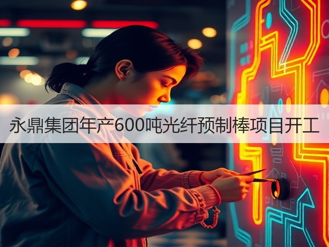永鼎集团年产600吨光纤预制棒项目开工(图2)