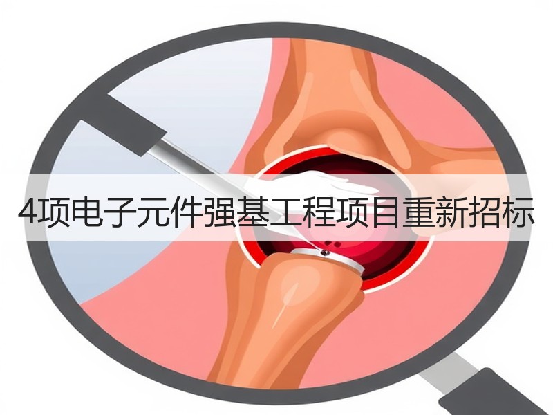 4项电子元件强基工程项目重新招标