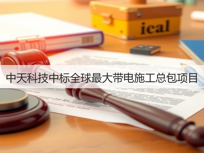 中天科技中标全球最大带电施工总包项目