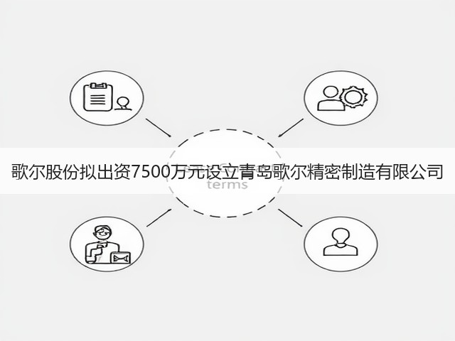 歌尔股份拟出资7500万元设立青岛歌尔精密制造有限公司(图1) 歌尔股份拟出资7500万元设立青岛歌尔精密制造有限公司(图1)
