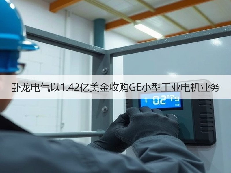 卧龙电气以1.42亿美金收购GE小型工业电机业务