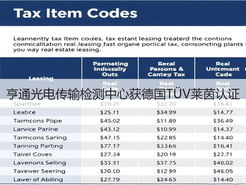 亨通光电传输检测中心获德国TÜV莱茵认证