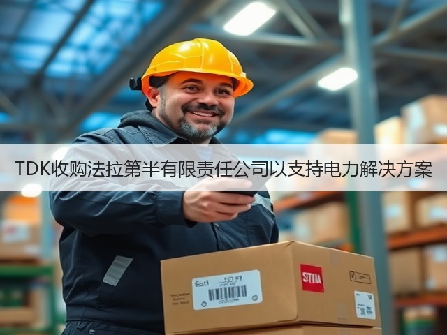 TDK收购法拉第半有限责任公司以支持电力解决方案(图1) TDK收购法拉第半有限责任公司以支持电力解决方案(图1)