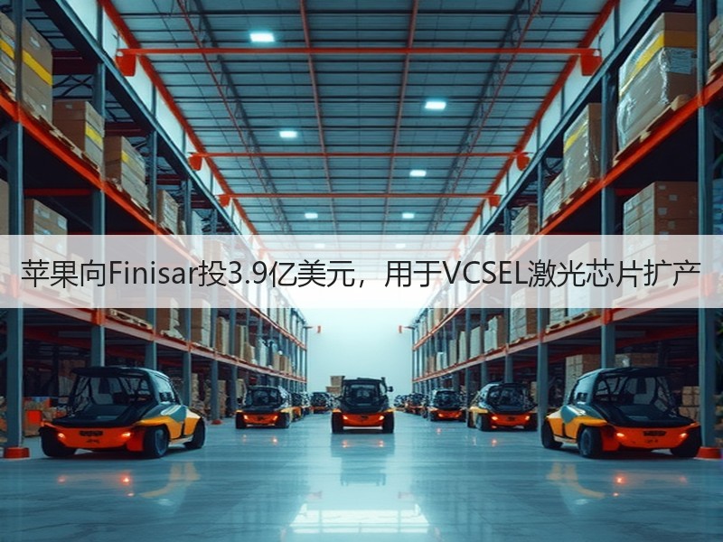 苹果向Finisar投3.9亿美元，用于VCSEL激光芯片扩产