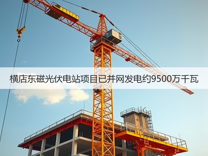 横店东磁光伏电站项目已并网发电约9500万千瓦