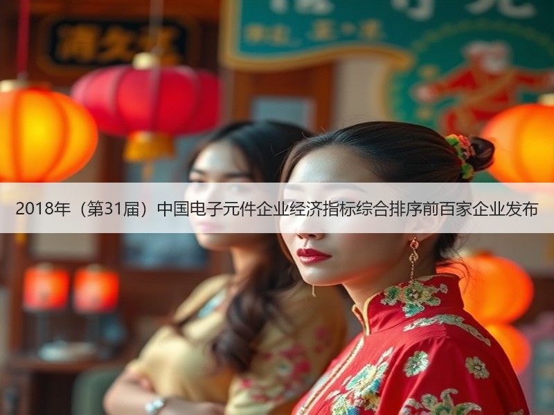 2018年（第31届）中国电子元件企业经济指标综合排序前百家企业发布