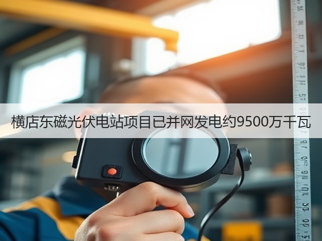 横店东磁光伏电站项目已并网发电约9500万千瓦(图3)