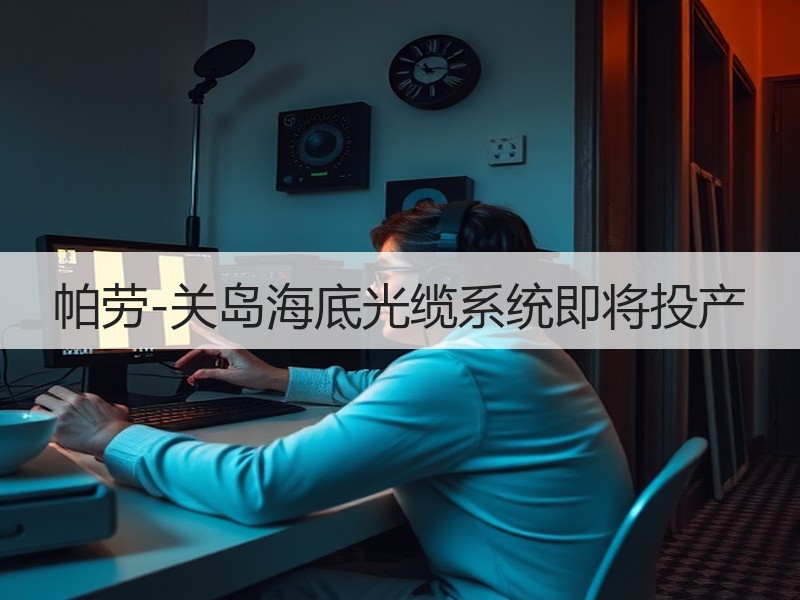 帕劳-关岛海底光缆系统即将投产