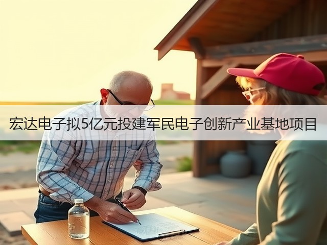 宏达电子拟5亿元投建军民电子创新产业基地项目(图3)