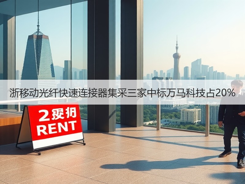 浙移动光纤快速连接器集采三家中标万马科技占20%