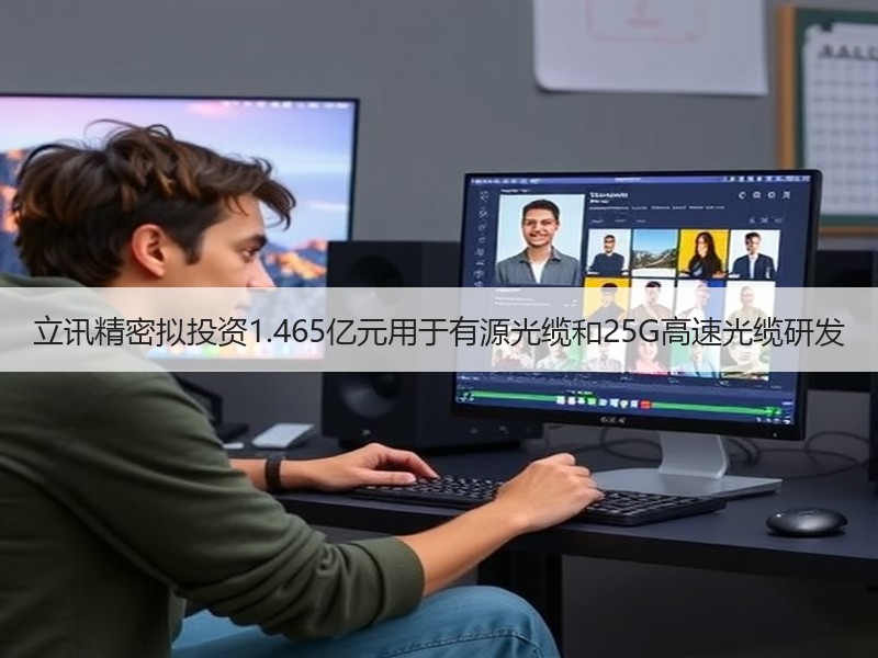立讯精密拟投资1.465亿元用于有源光缆和25G高速光缆研发
