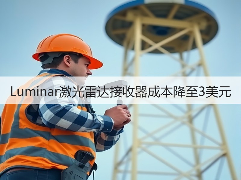 Luminar激光雷达接收器成本降至3美元