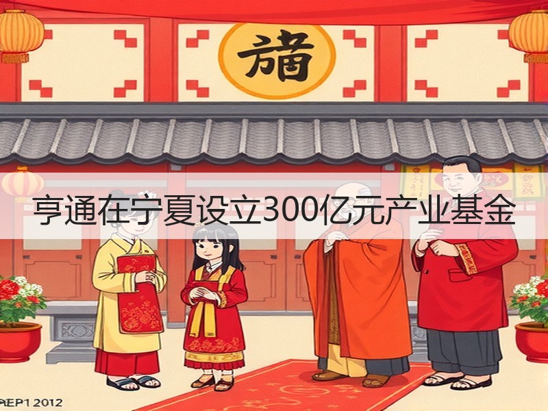亨通在宁夏设立300亿元产业基金