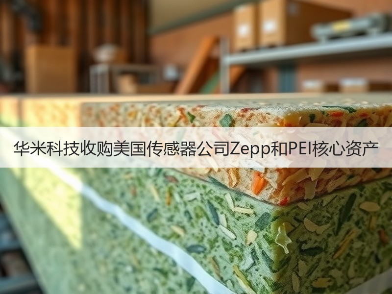 华米科技收购美国传感器公司Zepp和PEI核心资产