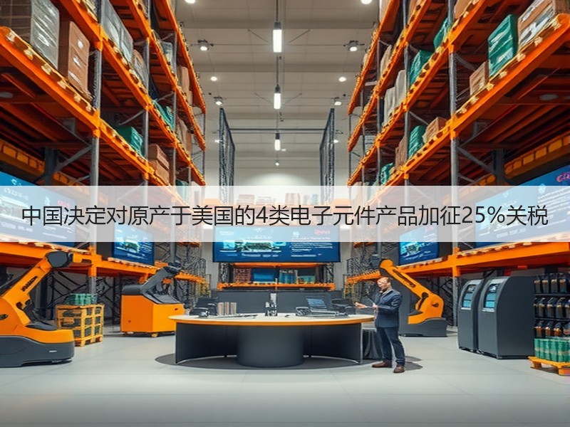 中国决定对原产于美国的4类电子元件产品加征25%关税