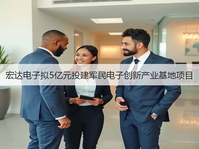 宏达电子拟5亿元投建军民电子创新产业基地项目(图1)