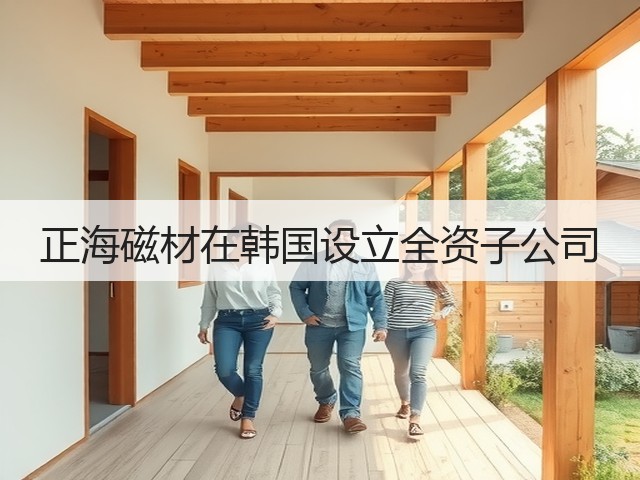 正海磁材在韩国设立全资子公司(图1) 正海磁材在韩国设立全资子公司(图1)