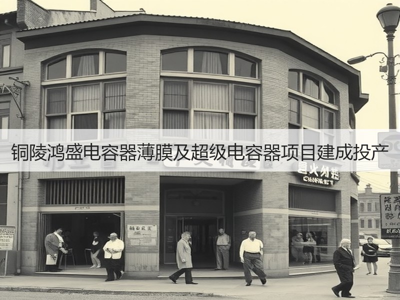 铜陵鸿盛电容器薄膜及超级电容器项目建成投产