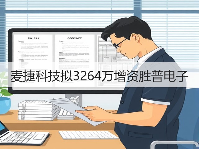 麦捷科技拟3264万增资胜普电子(图2) 麦捷科技拟3264万增资胜普电子(图2)