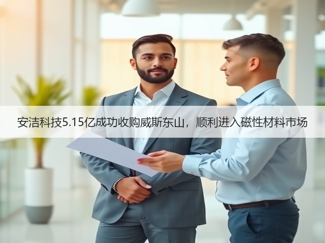 安洁科技5.15亿成功收购威斯东山,顺利进入磁性材料市场(图2) 安洁科技5.15亿成功收购威斯东山,顺利进入磁性材料市场(图2)