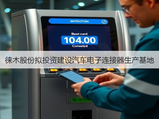 徕木股份拟投资建设汽车电子连接器生产基地(图1)