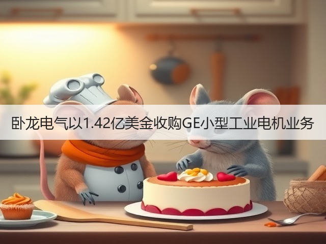 卧龙电气以1.42亿美金收购GE小型工业电机业务(图2) 卧龙电气以1.42亿美金收购GE小型工业电机业务(图2)
