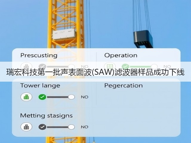 瑞宏科技第一批声表面波(SAW)滤波器样品成功下线(图2) 瑞宏科技第一批声表面波(SAW)滤波器样品成功下线(图2)