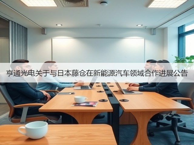 亨通光电关于与日本藤仓在新能源汽车领域合作进展公告(图2) 亨通光电关于与日本藤仓在新能源汽车领域合作进展公告(图2)
