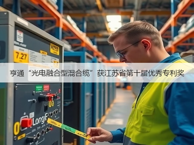 亨通“光电融合型混合缆”获江苏省第十届优秀专利奖(图1) 亨通“光电融合型混合缆”获江苏省第十届优秀专利奖(图1)