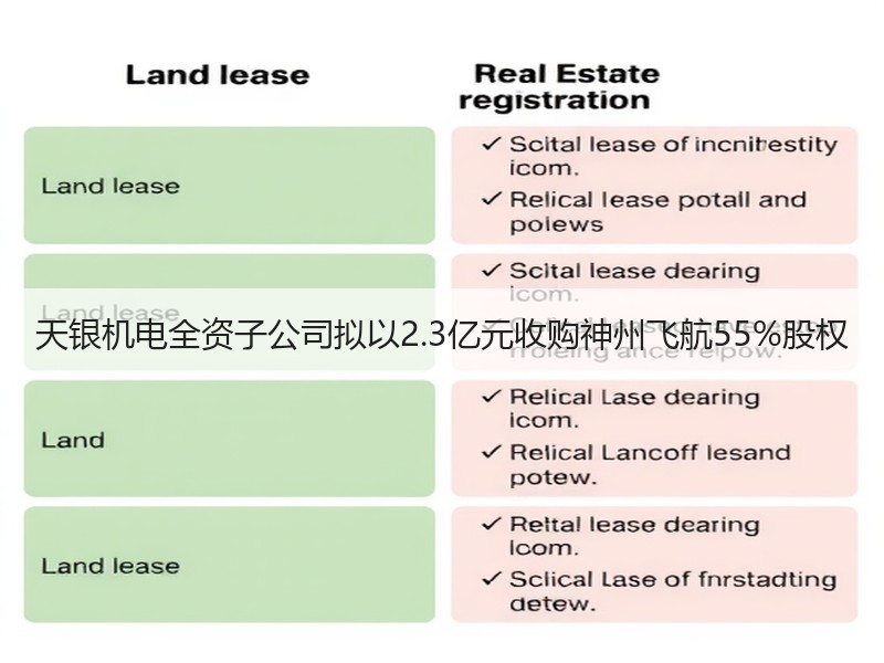 天银机电全资子公司拟以2.3亿元收购神州飞航55%股权