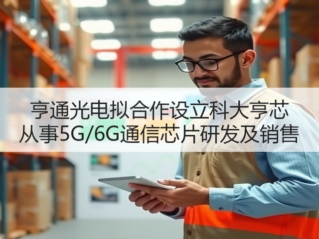亨通光电拟合作设立科大亨芯 从事5G/6G通信芯片研发及销售(图1) 亨通光电拟合作设立科大亨芯 从事5G/6G通信芯片研发及销售(图1)