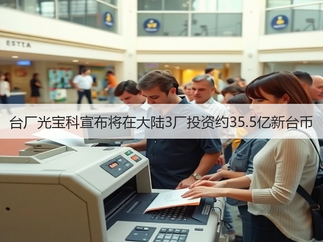 台厂光宝科宣布将在大陆3厂投资约35.5亿新台币(图2) 台厂光宝科宣布将在大陆3厂投资约35.5亿新台币(图2)