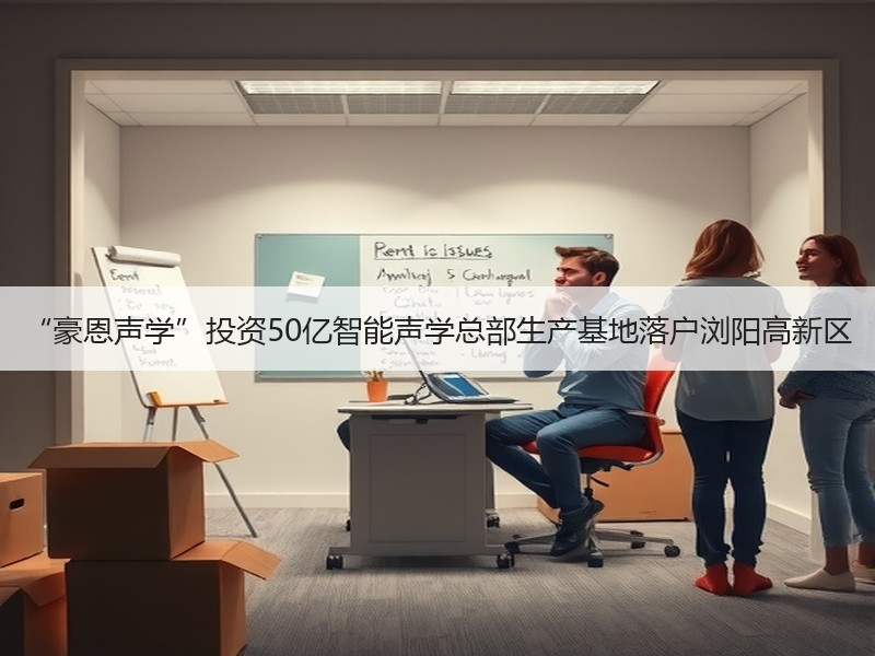 “豪恩声学”投资50亿智能声学总部生产基地落户浏阳高新区