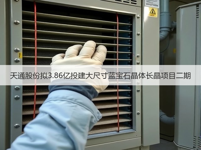 天通股份拟3.86亿投建大尺寸蓝宝石晶体长晶项目二期(图1)