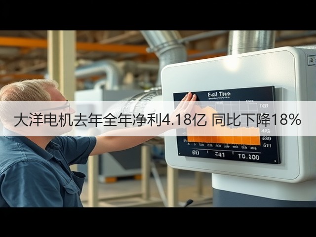 大洋电机去年全年净利4.18亿 同比下降18%(图1) 大洋电机去年全年净利4.18亿 同比下降18%(图1)