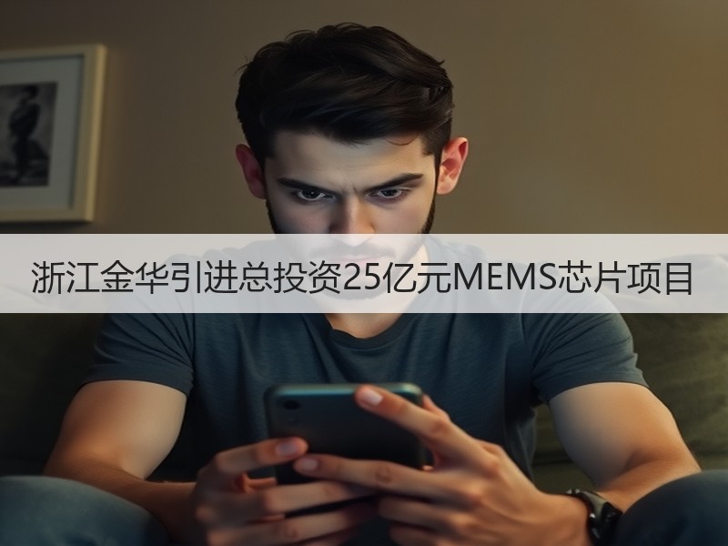 浙江金华引进总投资25亿元MEMS芯片项目