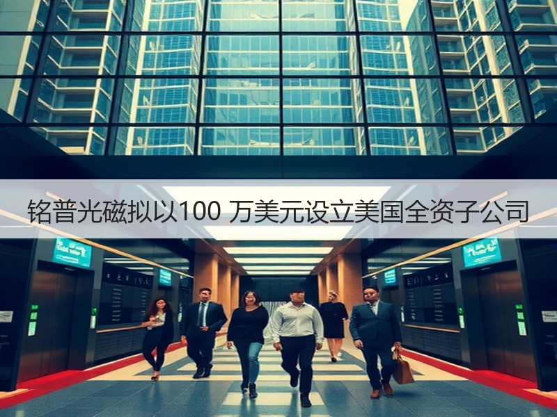 铭普光磁拟以100 万美元设立美国全资子公司