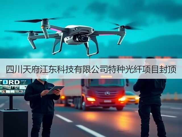 四川天府江东科技有限公司特种光纤项目封顶(图2)