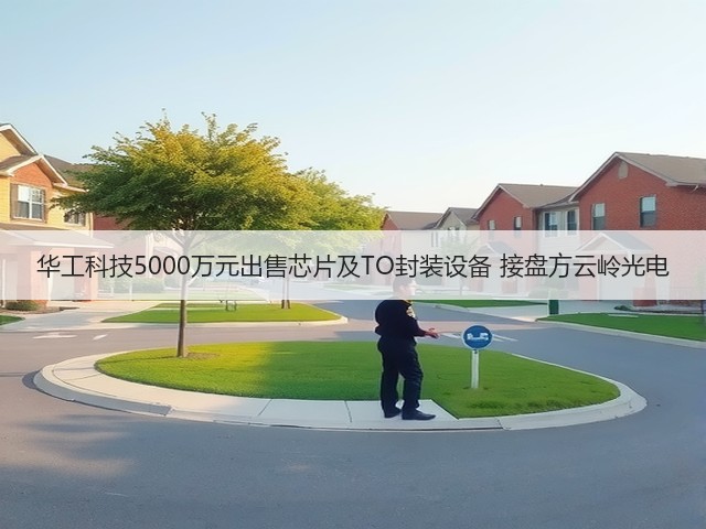 华工科技5000万元出售芯片及TO封装设备 接盘方云岭光电(图2)