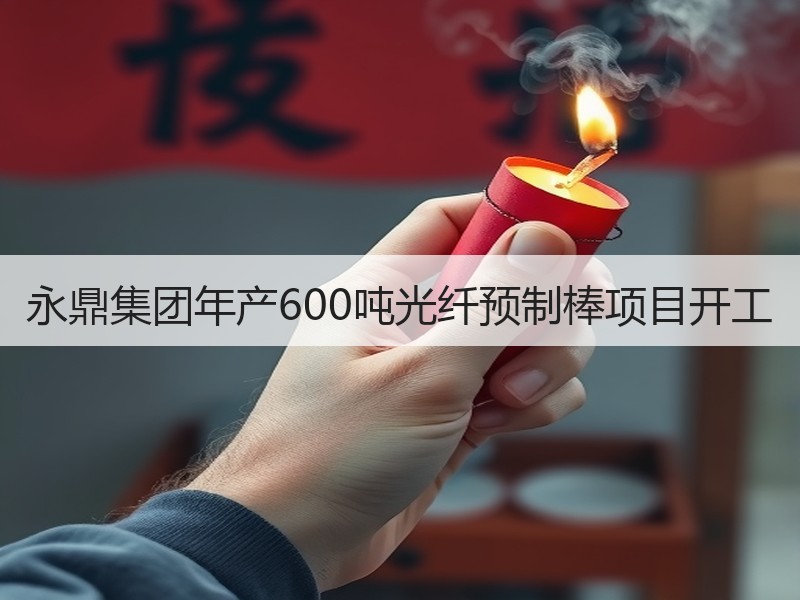 永鼎集团年产600吨光纤预制棒项目开工