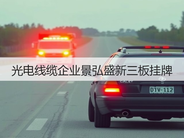 光电线缆企业景弘盛新三板挂牌(图2)