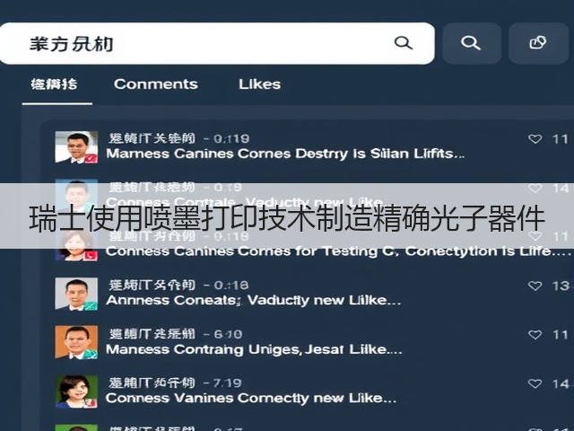 瑞士使用喷墨打印技术制造精确光子器件(图1) 瑞士使用喷墨打印技术制造精确光子器件(图1)