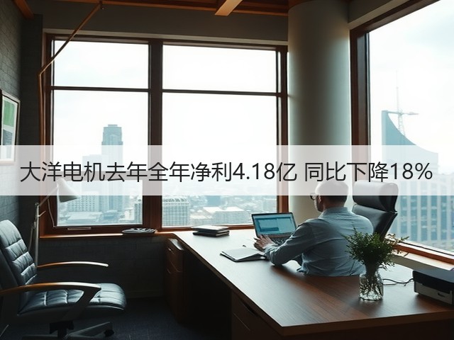 大洋电机去年全年净利4.18亿 同比下降18%(图3) 大洋电机去年全年净利4.18亿 同比下降18%(图3)