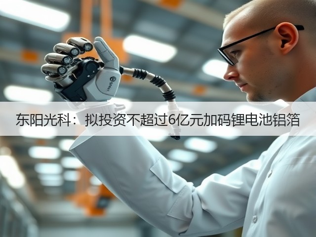 东阳光科:拟投资不超过6亿元加码锂电池铝箔(图2) 东阳光科:拟投资不超过6亿元加码锂电池铝箔(图2)