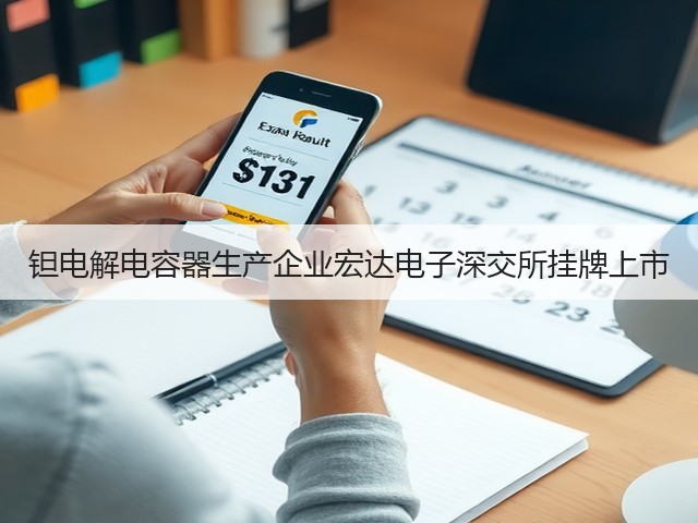 钽电解电容器生产企业宏达电子深交所挂牌上市(图2)