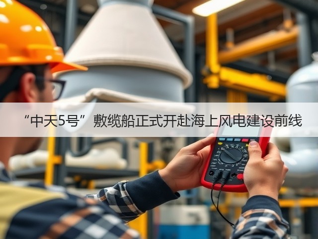 “中天5号”敷缆船正式开赴海上风电建设前线(图1)