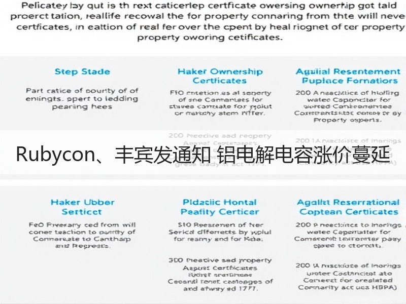 Rubycon、丰宾发通知 铝电解电容涨价蔓延