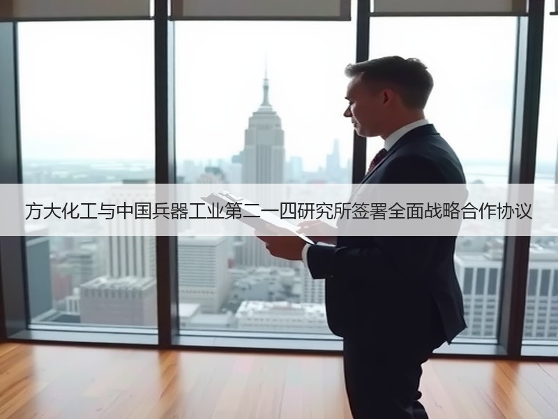 方大化工与中国兵器工业第二一四研究所签署全面战略合作协议